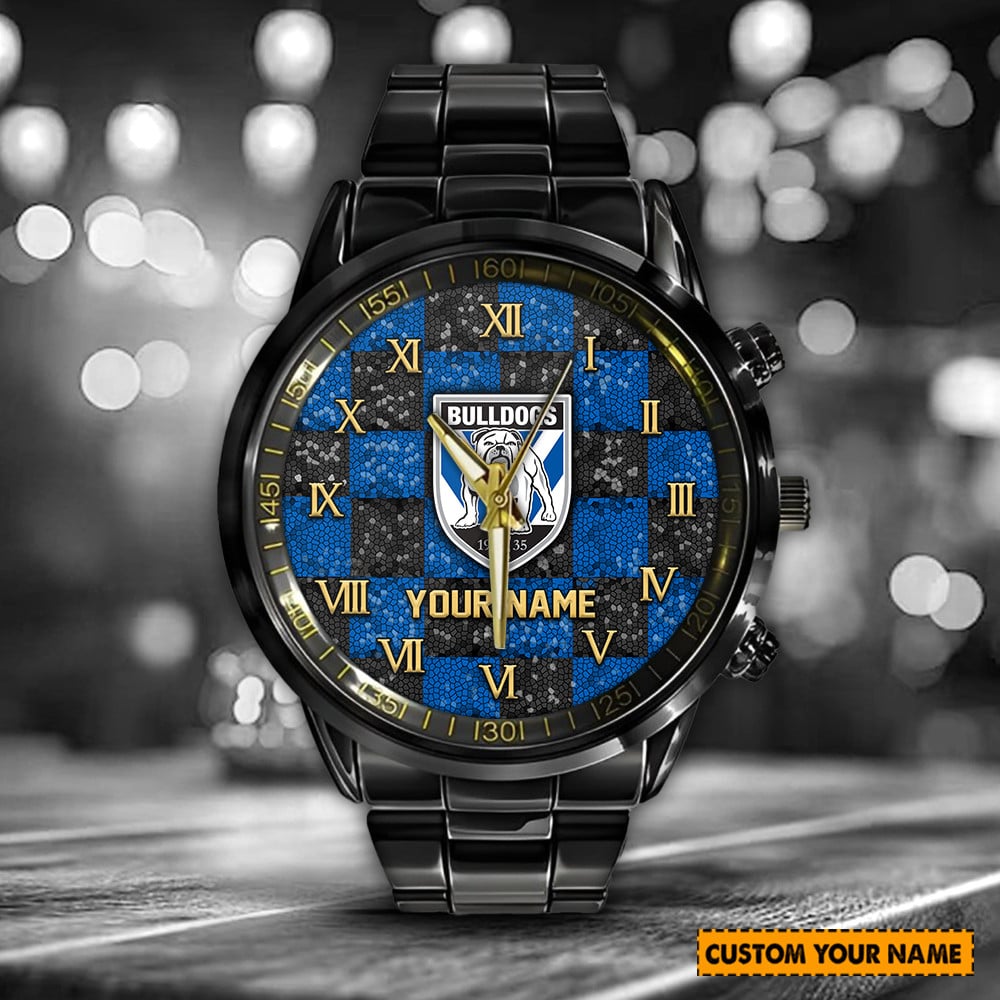Goalzenith Bankstown Bulldogs NRL Customized Hand Watch For Fan