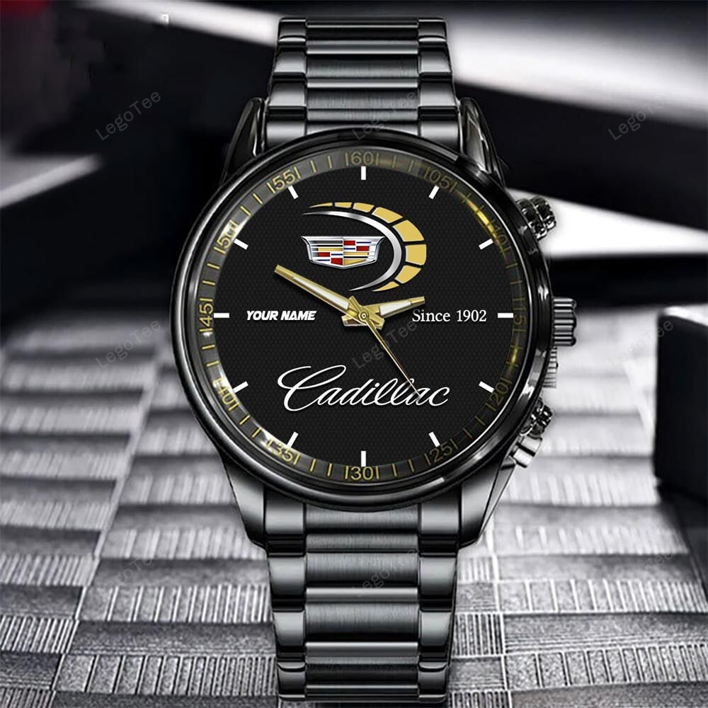 Goalzenith Cadillac New Personalized Black Hand Watch Gifts For Fans