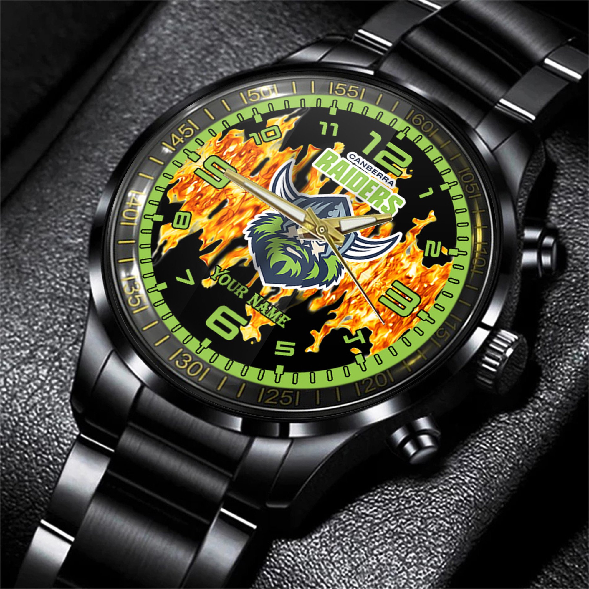 Goalzenith Canberra Raiders NRL Personalized 3D Men Hand Watch Gift For Fans For Father For Fan