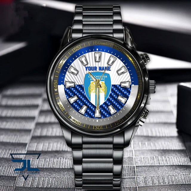 Goalzenith Colchester United EFL New Custom Name Hand Watch Gifts For Fans