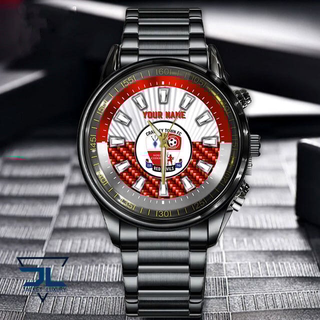 Goalzenith Crawley Town EFL New Custom Name Hand Watch Gifts For Fans