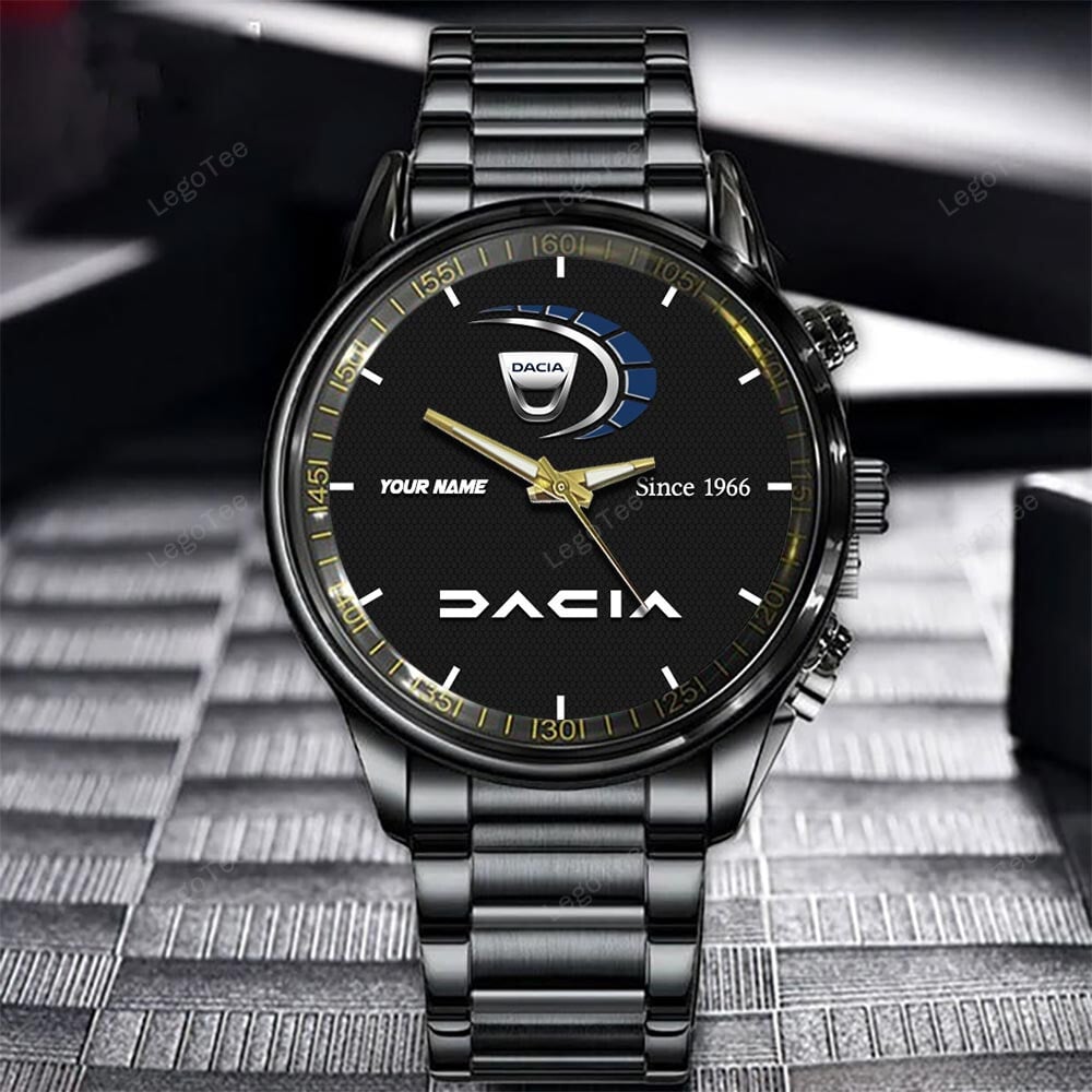 Goalzenith Dacia New Personalized Black Hand Watch Gifts For Fans
