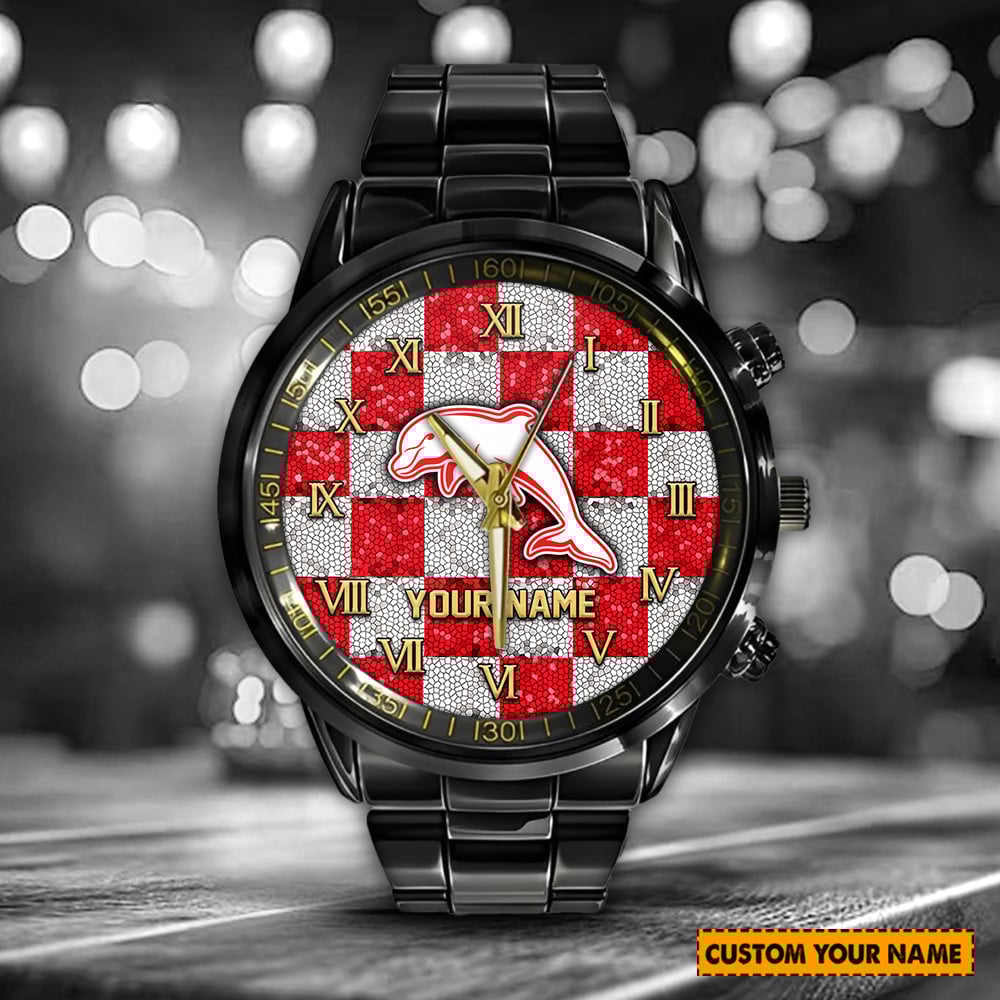 Goalzenith Dolphins NRL Customized Hand Watch For Fan
