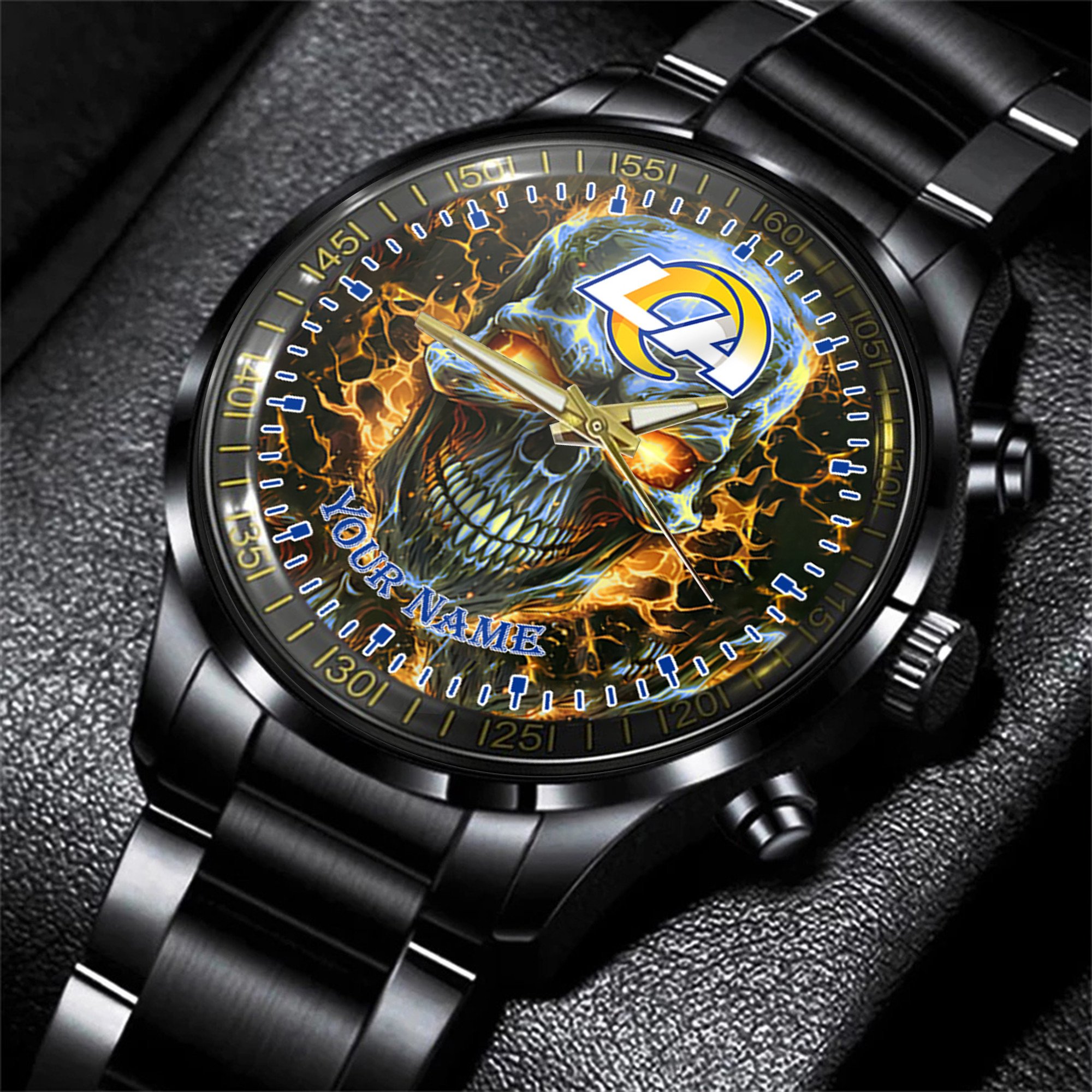 Goalzenith Los Angeles Rams NFL Men Hand Watch Personalized Gift For Fans