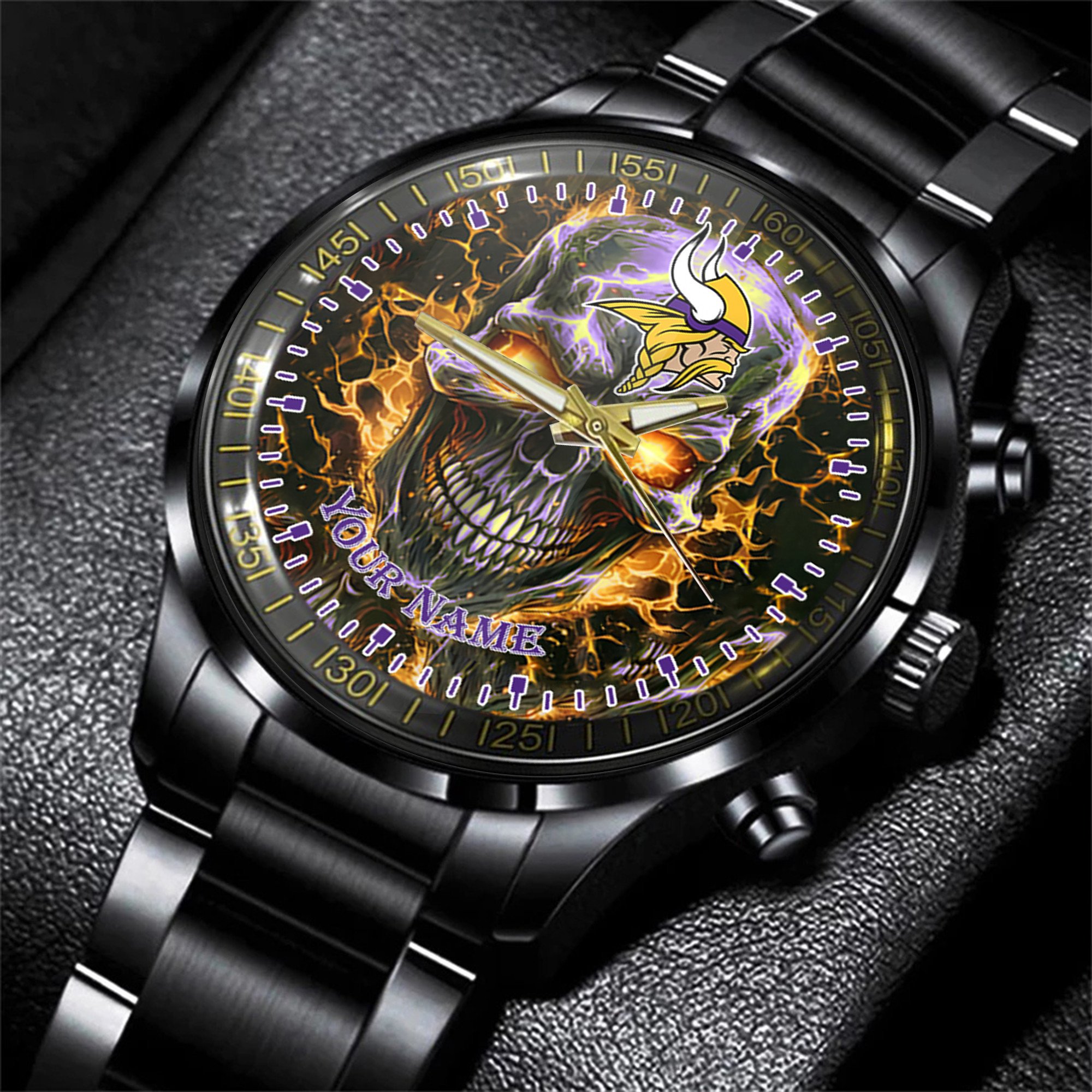 Goalzenith Minnesota Vikings NFL Men Hand Watch Personalized Gift For Fans