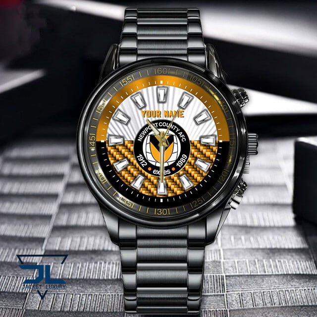 Goalzenith Newport County EFL New Custom Name Hand Watch Gifts For Fans