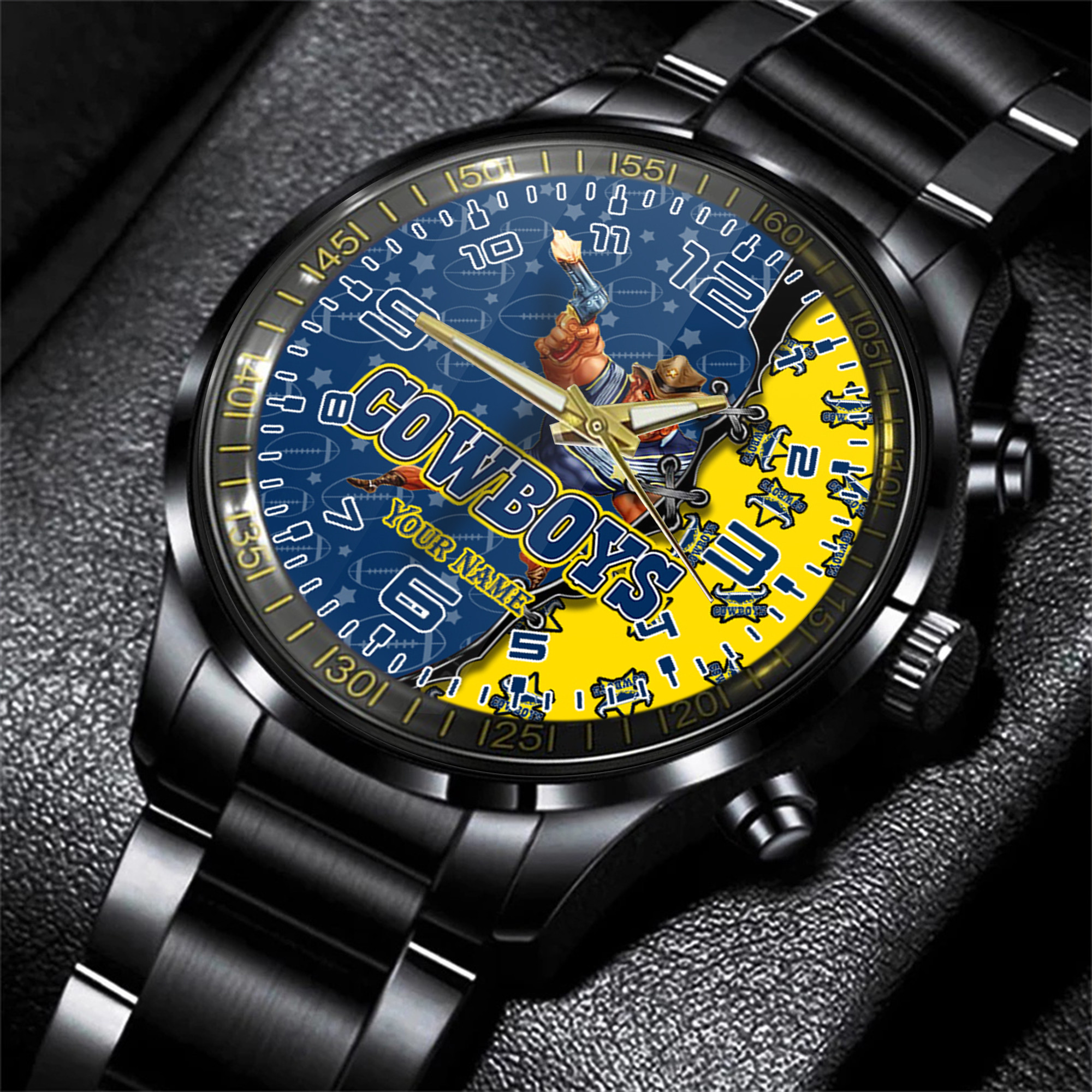 Goalzenith North Queensland Cowboys NRL Personalized Style 3D Men Hand Watch Gift For Fans