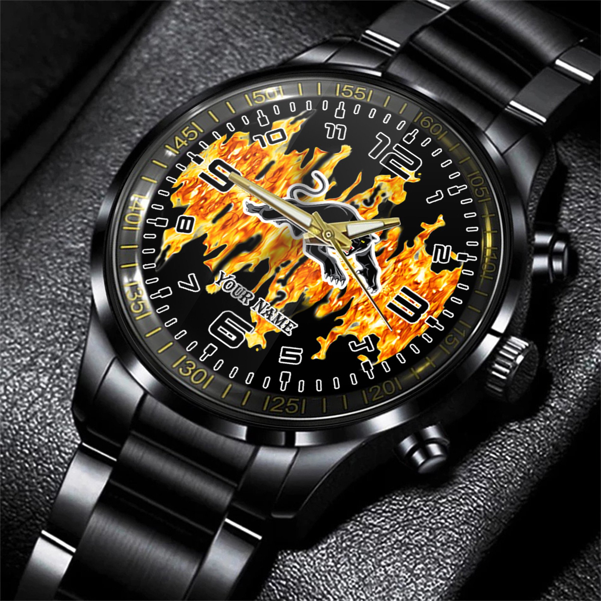 Goalzenith Penrith Panthers NRL Personalized 3D Men Hand Watch Gift For Fans For Father For Fan
