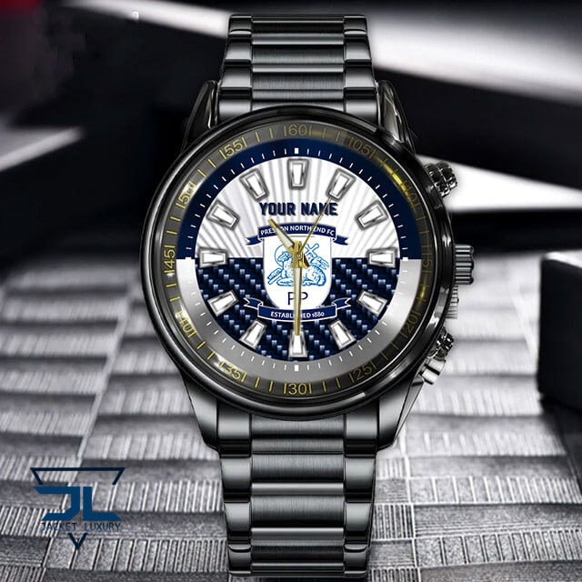 Goalzenith Preston North End EFL New Custom Name Hand Watch Gifts For Fans