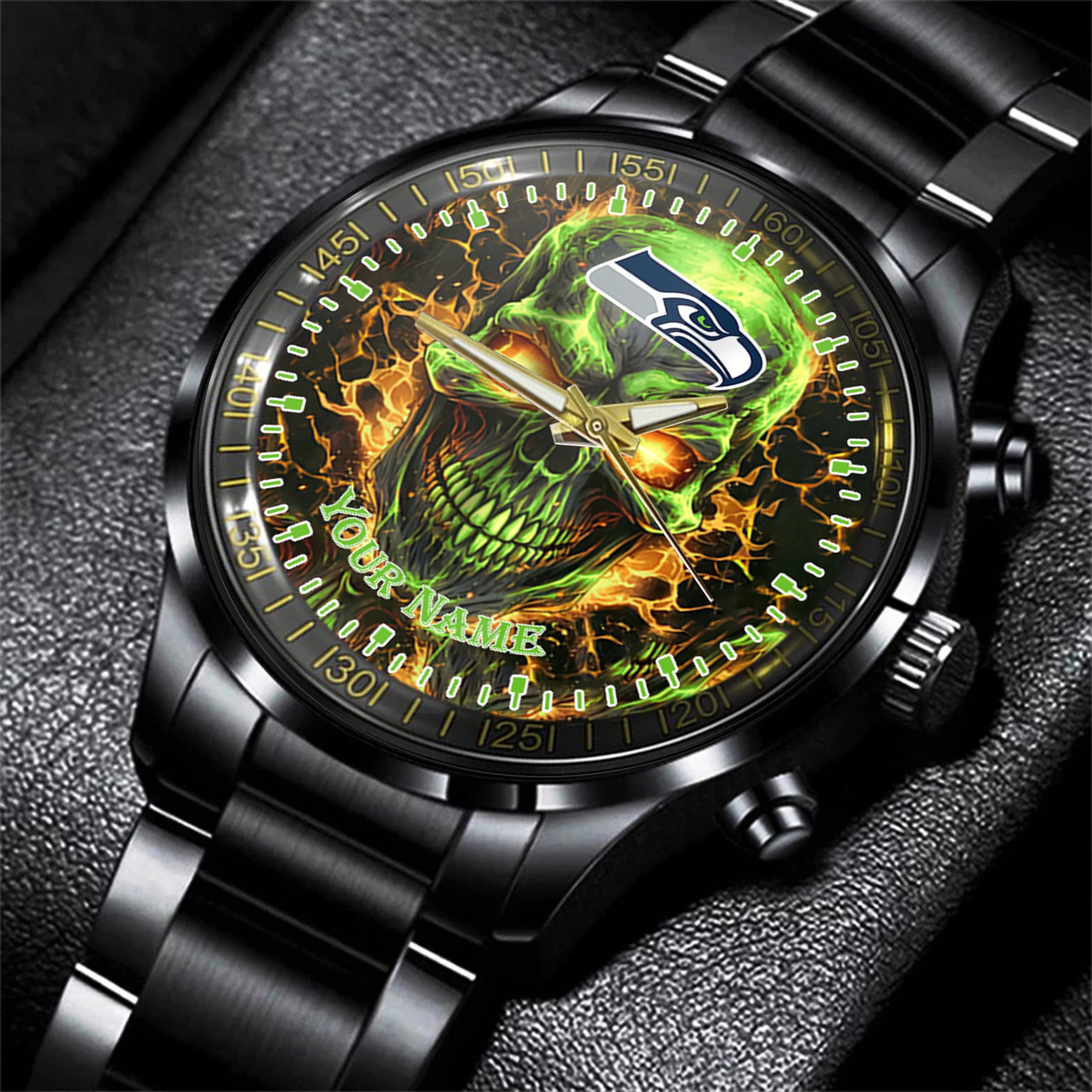 Goalzenith Seattle Seahawks NFL Men Hand Watch Personalized Gift For Fans