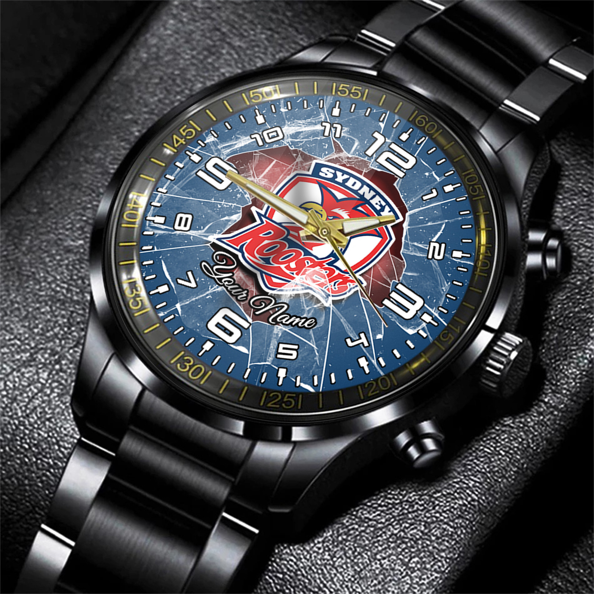 Goalzenith Sydney Roosters NRL Personalized Style 3D Men Hand Watch Gift For Fans