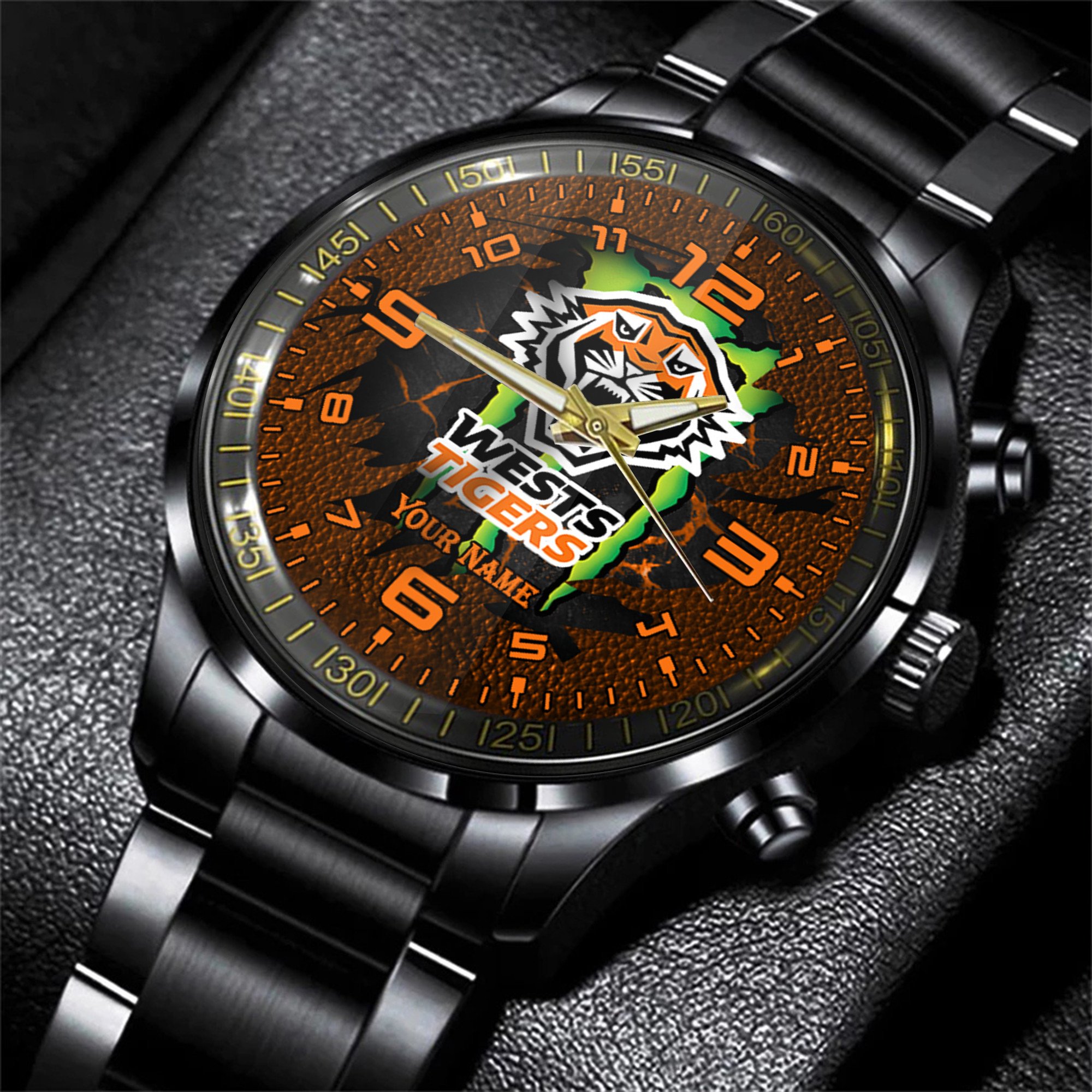 Goalzenith Wests Tigers NRL Personalized Style 3D Men Hand Watch Gift For Fans