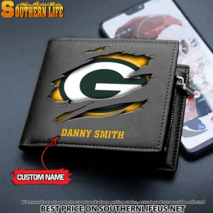 Goalzenith Green Bay Packers NFL Men's Leather Wallet Gift For Fan