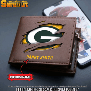Goalzenith Green Bay Packers NFL Men's Leather Wallet Gift For Fan
