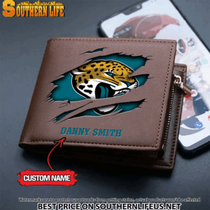 Goalzenith Jacksonville Jaguars NFL Men's Leather Wallet Gift For Fan