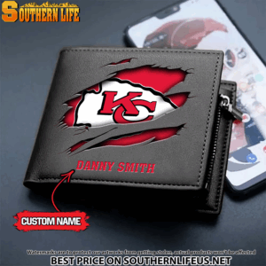 Goalzenith Kansas City Chiefs NFL Men's Leather Wallet Gift For Fan