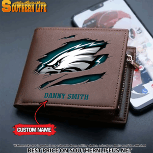 Goalzenith Philadelphia Eagles NFL Men's Leather Wallet Gift For Fan