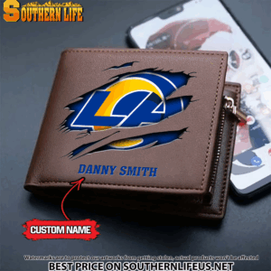 Goalzenith Los Angeles Rams NFL Men's Leather Wallet Gift For Fan