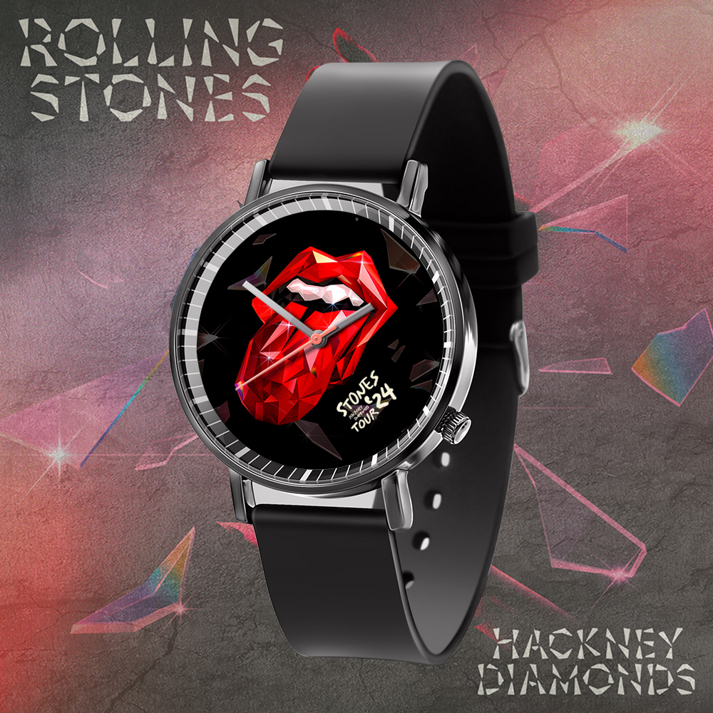 Goalzenith AC/DC Music Black Leather Watch Gift For Fan