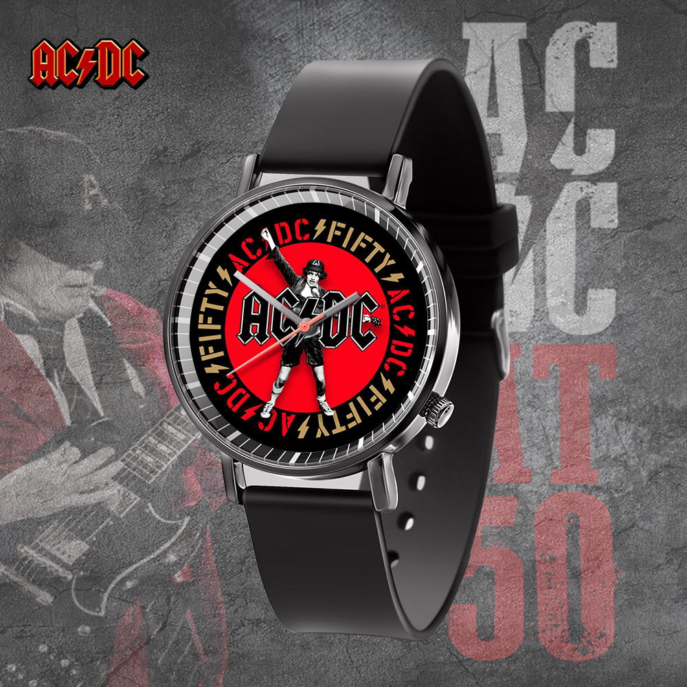 Goalzenith Aerosmith Music Black Leather Watch Gift For Fan