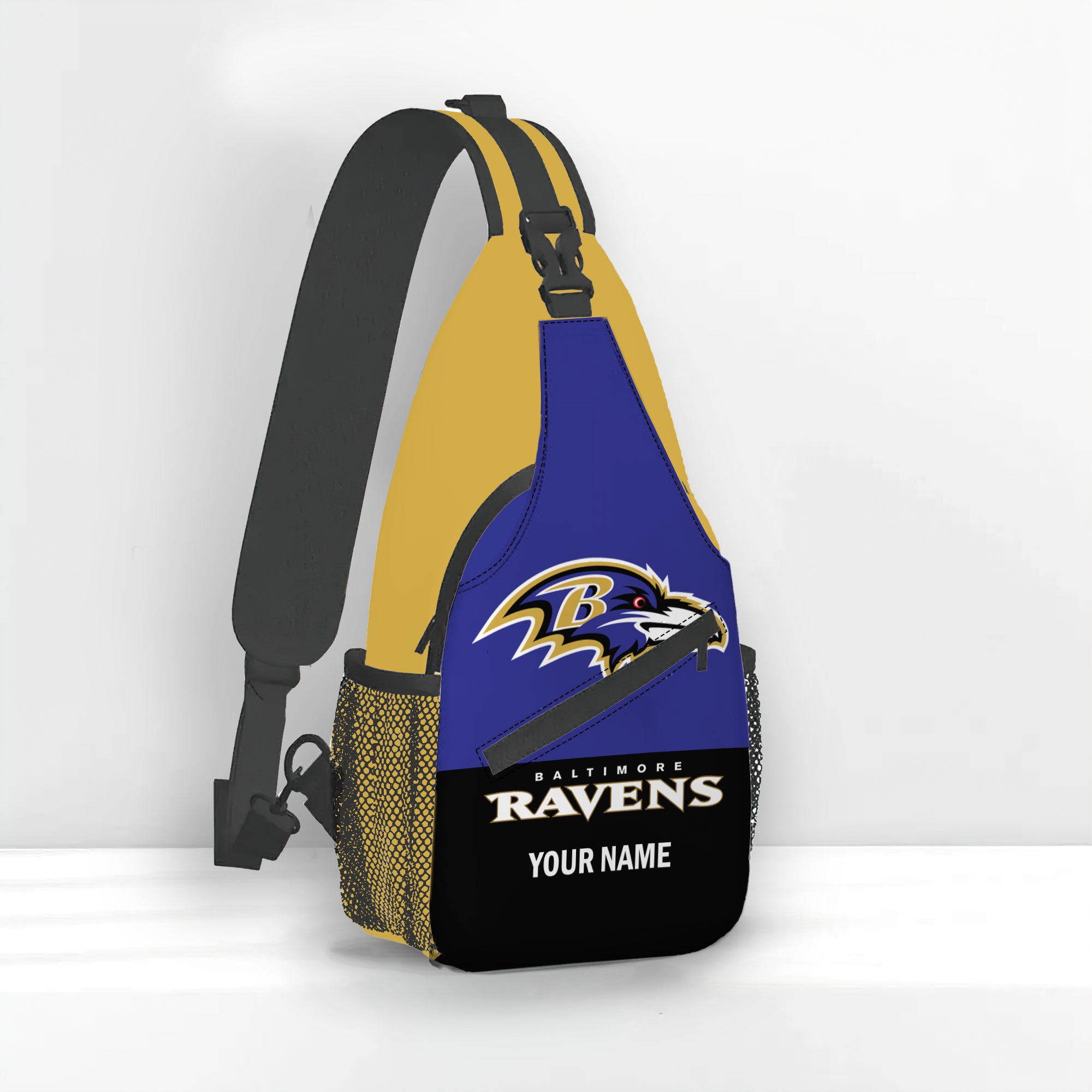 Goalzenith Baltimore Ravens NFL Personalized Sling Bag Gift For Fan