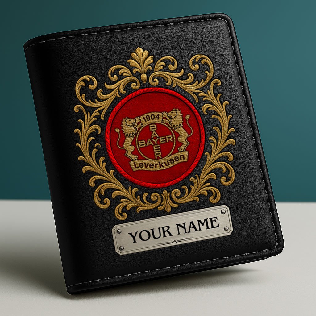 Goalzenith Bayer 04 Leverkusen Bundesliga Leather Vertical Wallet Gift For Fan