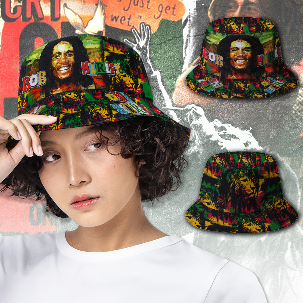 Goalzenith Bob Marley Music Bucket Hat Gift For Fan