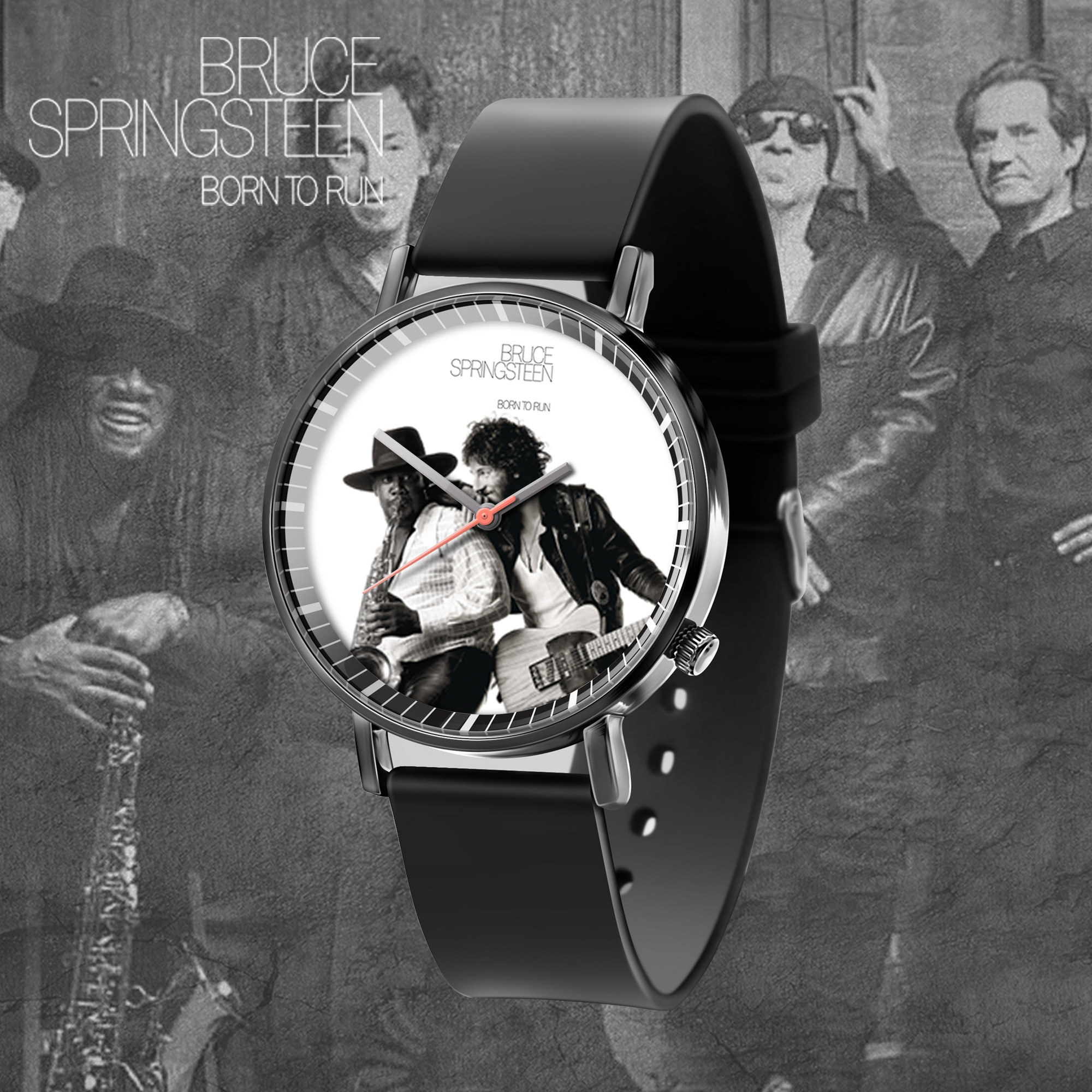 Goalzenith Elvis Presley Music Black Leather Watch Gift For Fan