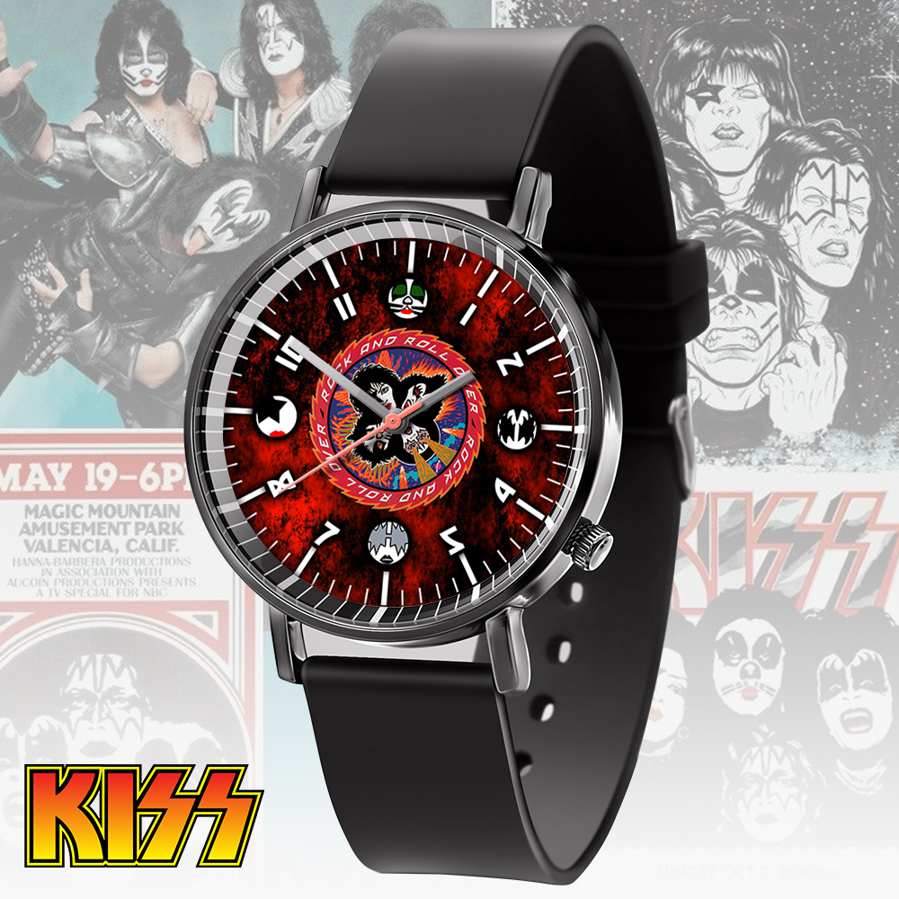 Goalzenith Elvis Presley Music Black Leather Watch Gift For Fan
