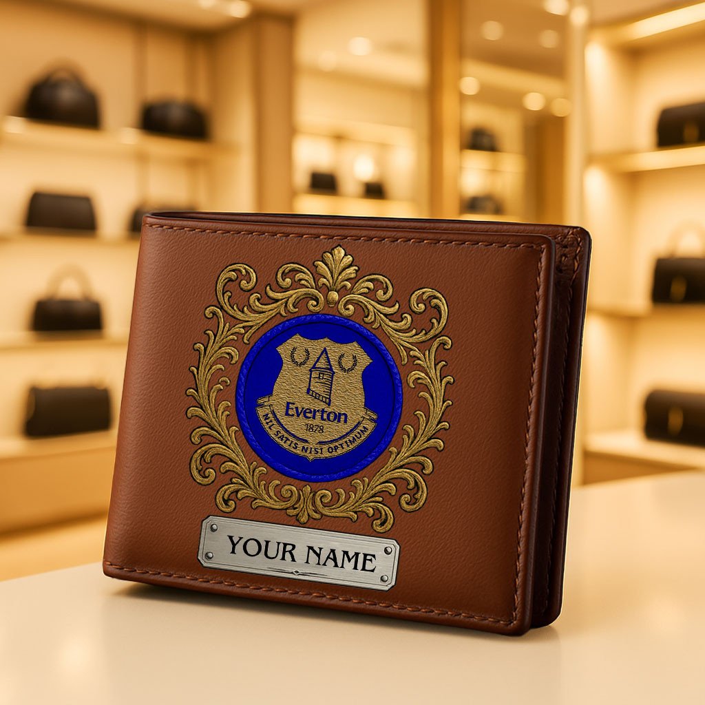 Goalzenith Everton EPL Special Man Leather Wallet Perfect Gift For Fan Gift For Fan