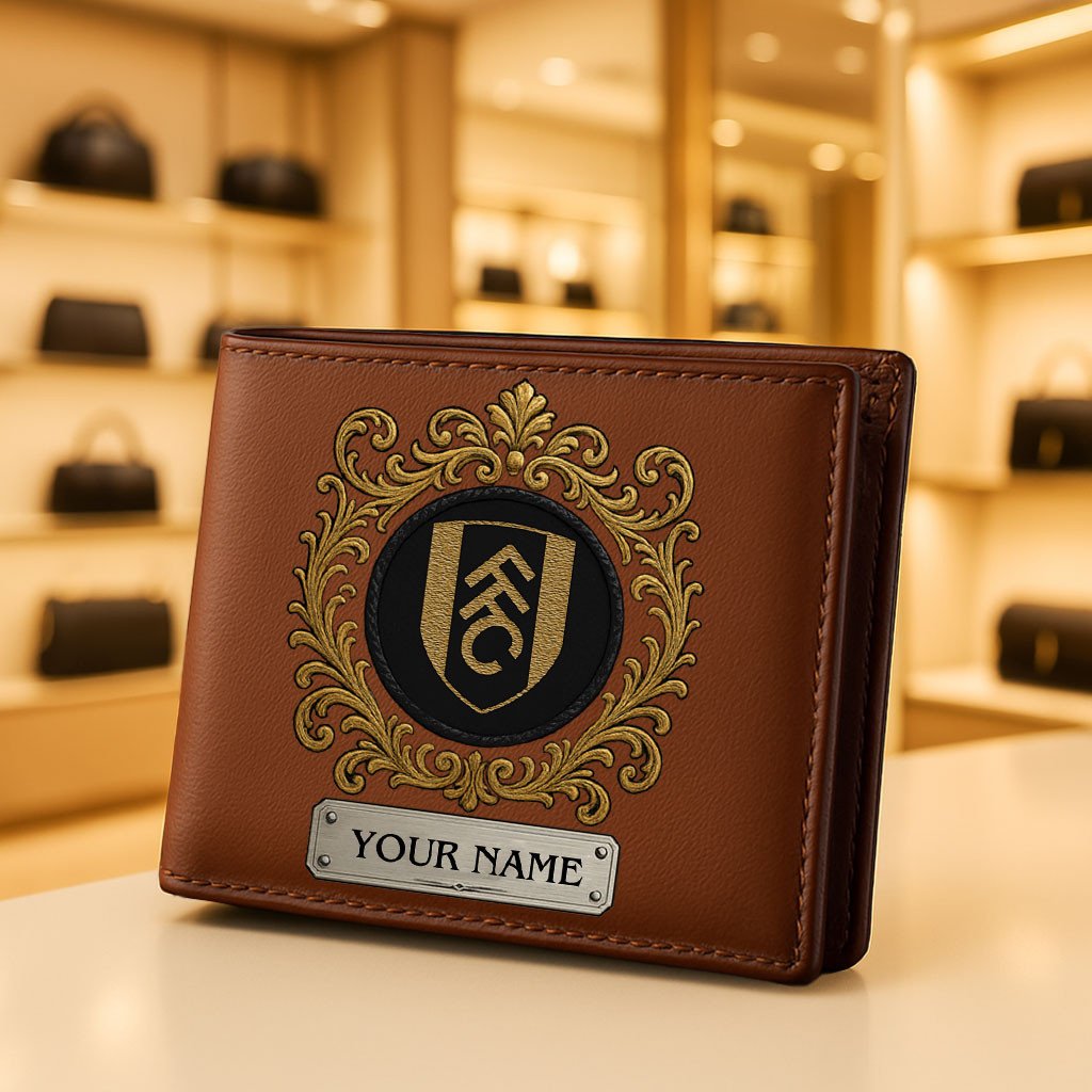 Goalzenith Fulham EPL Special Man Leather Wallet Perfect Gift For Fan Gift For Fan