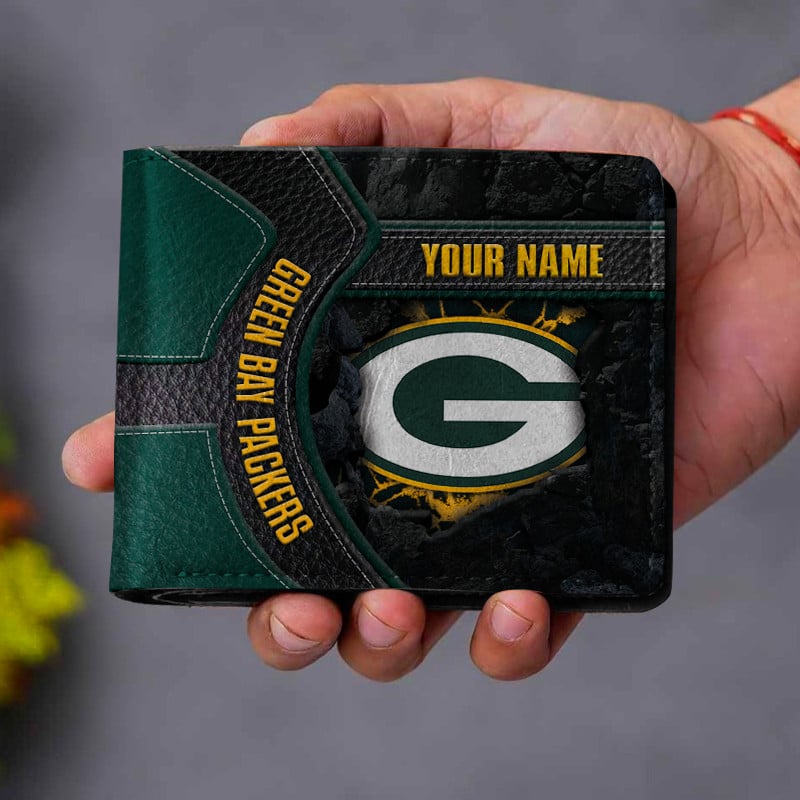 Goalzenith Green Bay Packers NFL Men Folded Wallet Gift For Fans