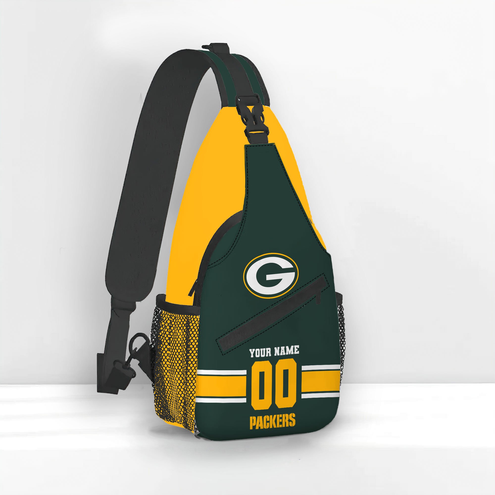 Goalzenith Green Bay Packers NFL Personalized Sling Bag Gift For Fan
