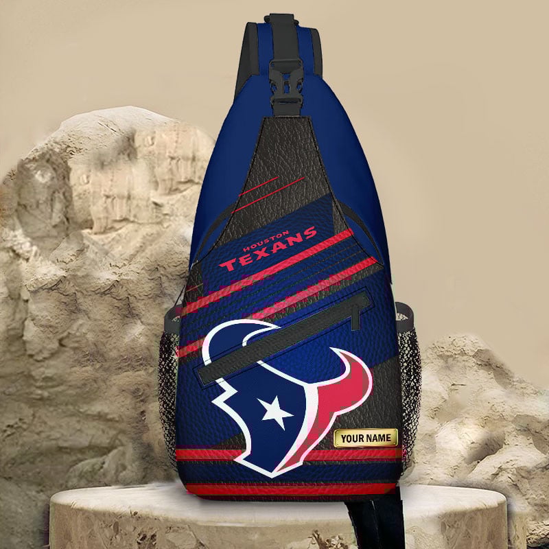 Goalzenith Houston Texans NFL New Style Sling Bag Custom Name Gift For Fan