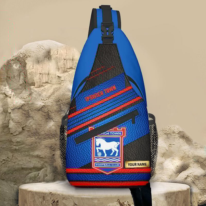 Goalzenith Ipswich Town EPL Football New Sling Bag Personalized Gift For Fan