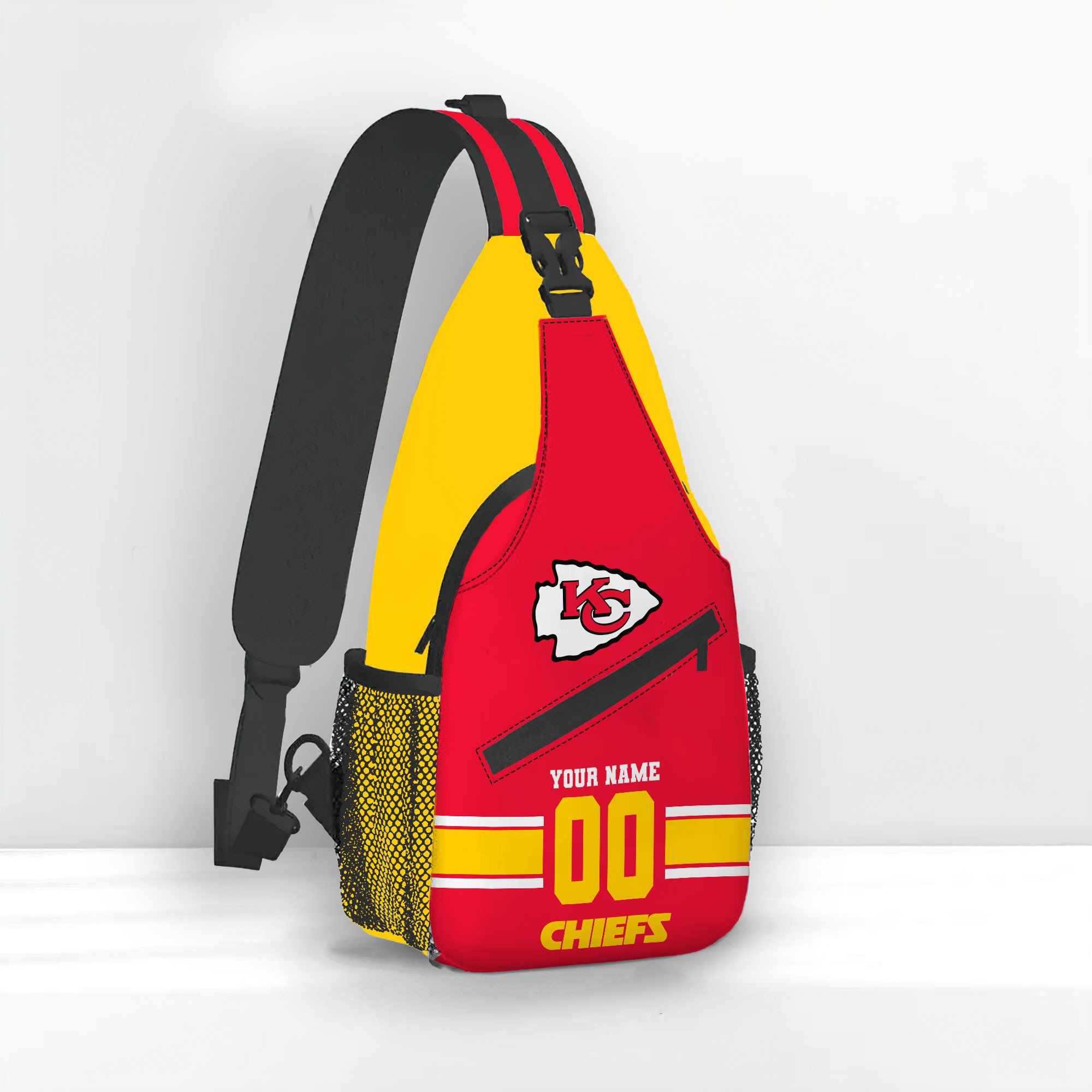 Goalzenith Kansas City Chiefs NFL Personalized Sling Bag Gift For Fan