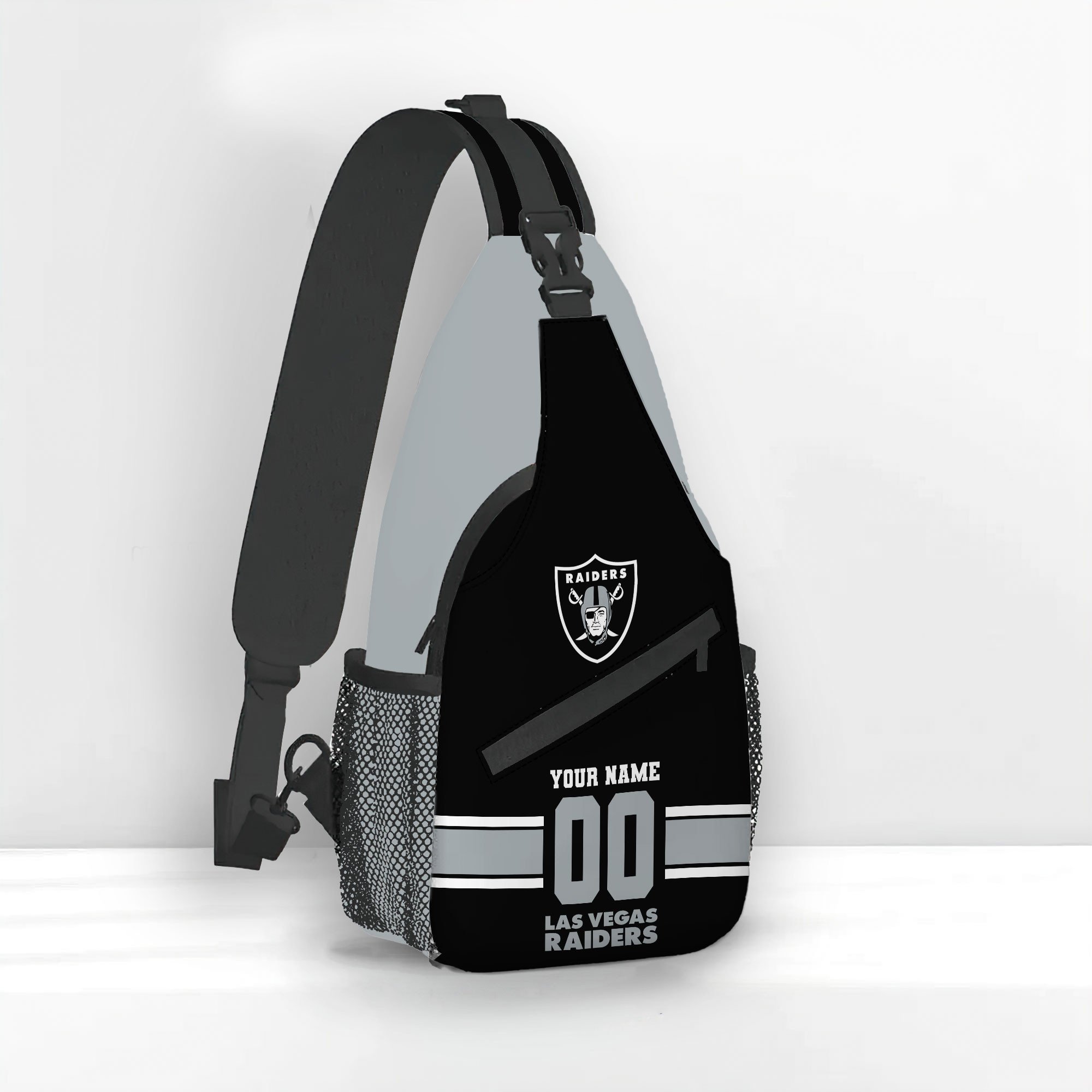 Goalzenith Las Vegas Raiders NFL Personalized Sling Bag Gift For Fan