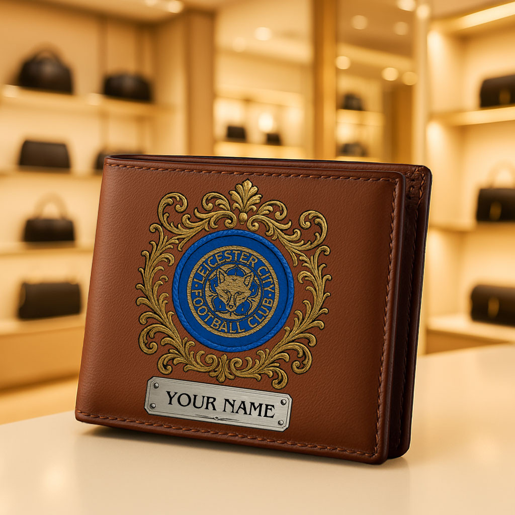 Goalzenith Leicester City EPL Special Man Leather Wallet Perfect Gift For Fan Gift For Fan