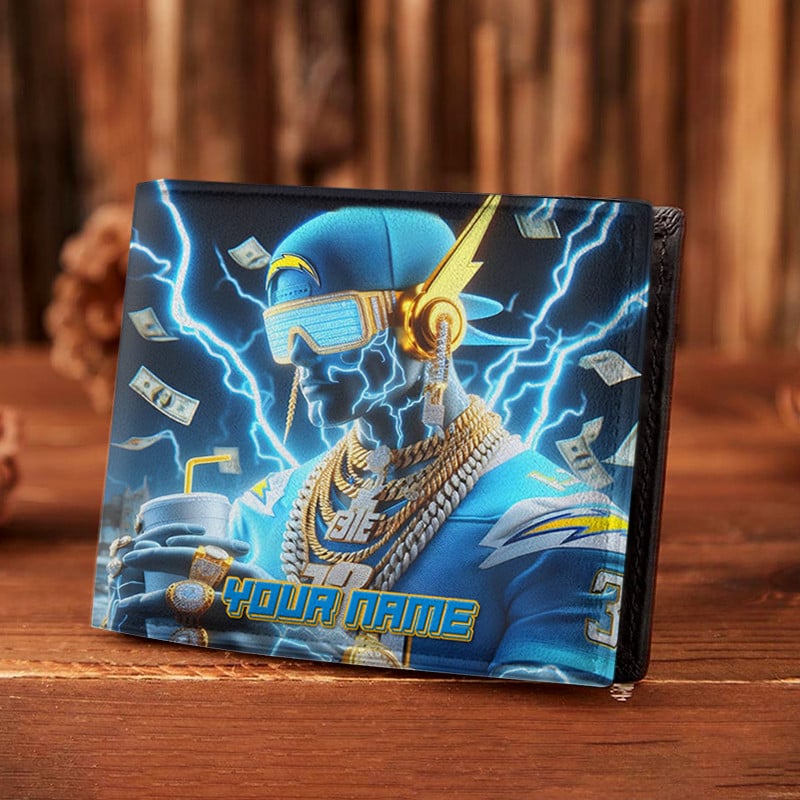 Goalzenith Los Angeles Chargers NFL Folded Wallet Perfect Gift For Fan