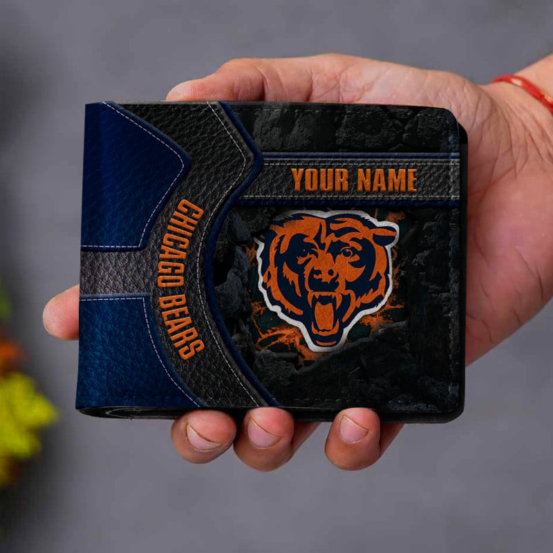 Goalzenith Los Angeles Rams Chicago Bears NFL Men Folded Wallet Gift For Fans
