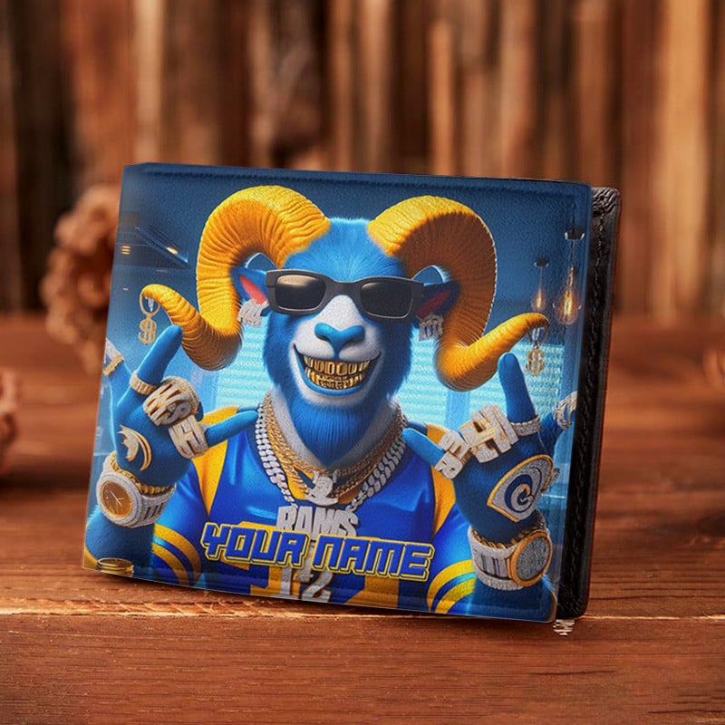 Goalzenith Los Angeles Rams NFL Folded Wallet Perfect Gift For Fan