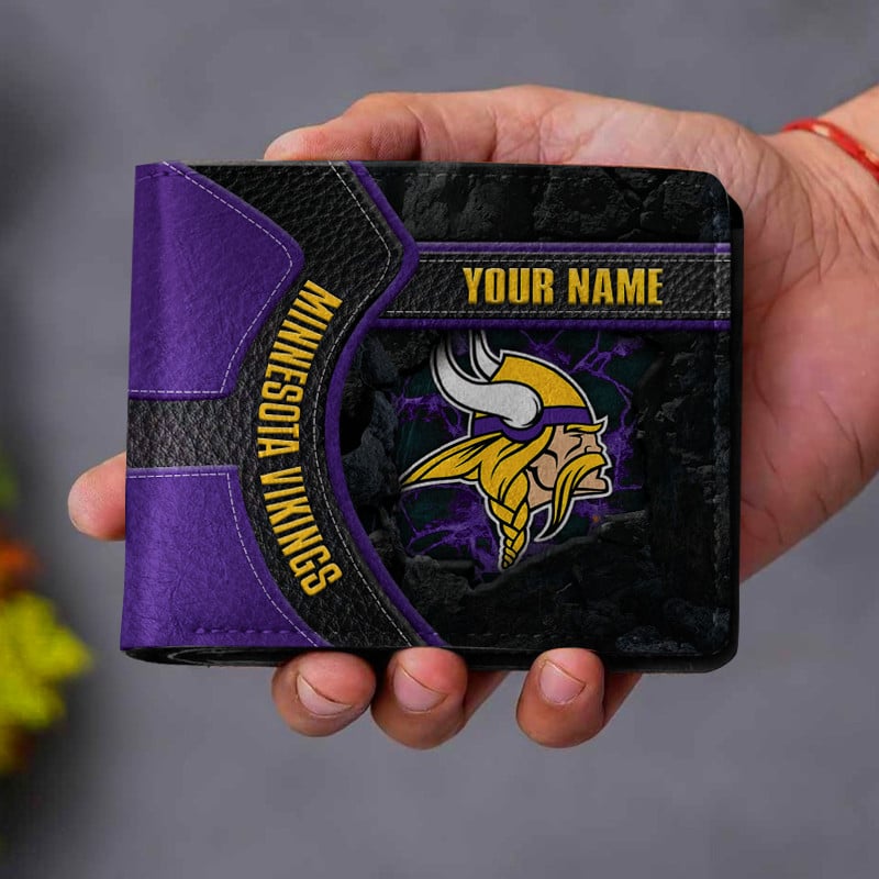 Goalzenith Minnesota Vikings NFL Men Folded Wallet Gift For Fans