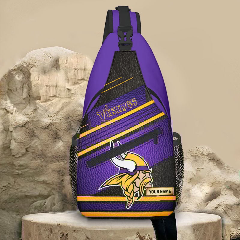 Goalzenith Minnesota Vikings NFL New Style Sling Bag Custom Name Gift For Fan