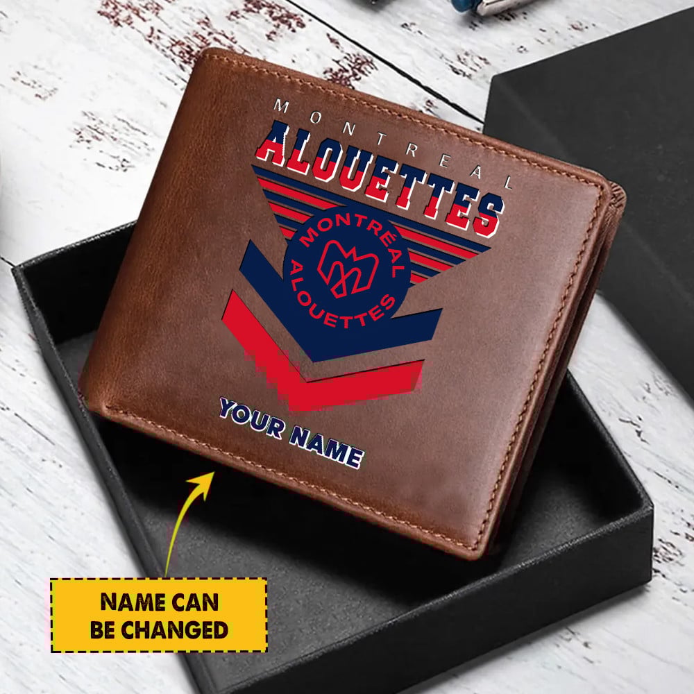 Goalzenith Montreal Alouettes CFL New Special Folded Wallet Custom Name Gifts For Fan