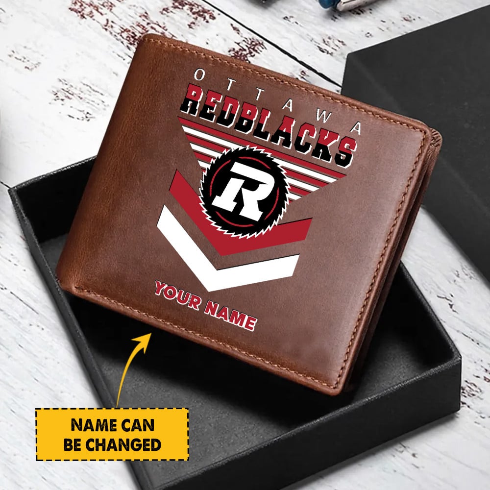 Goalzenith Ottawa Redblacks CFL New Special Folded Wallet Custom Name Gifts For Fan