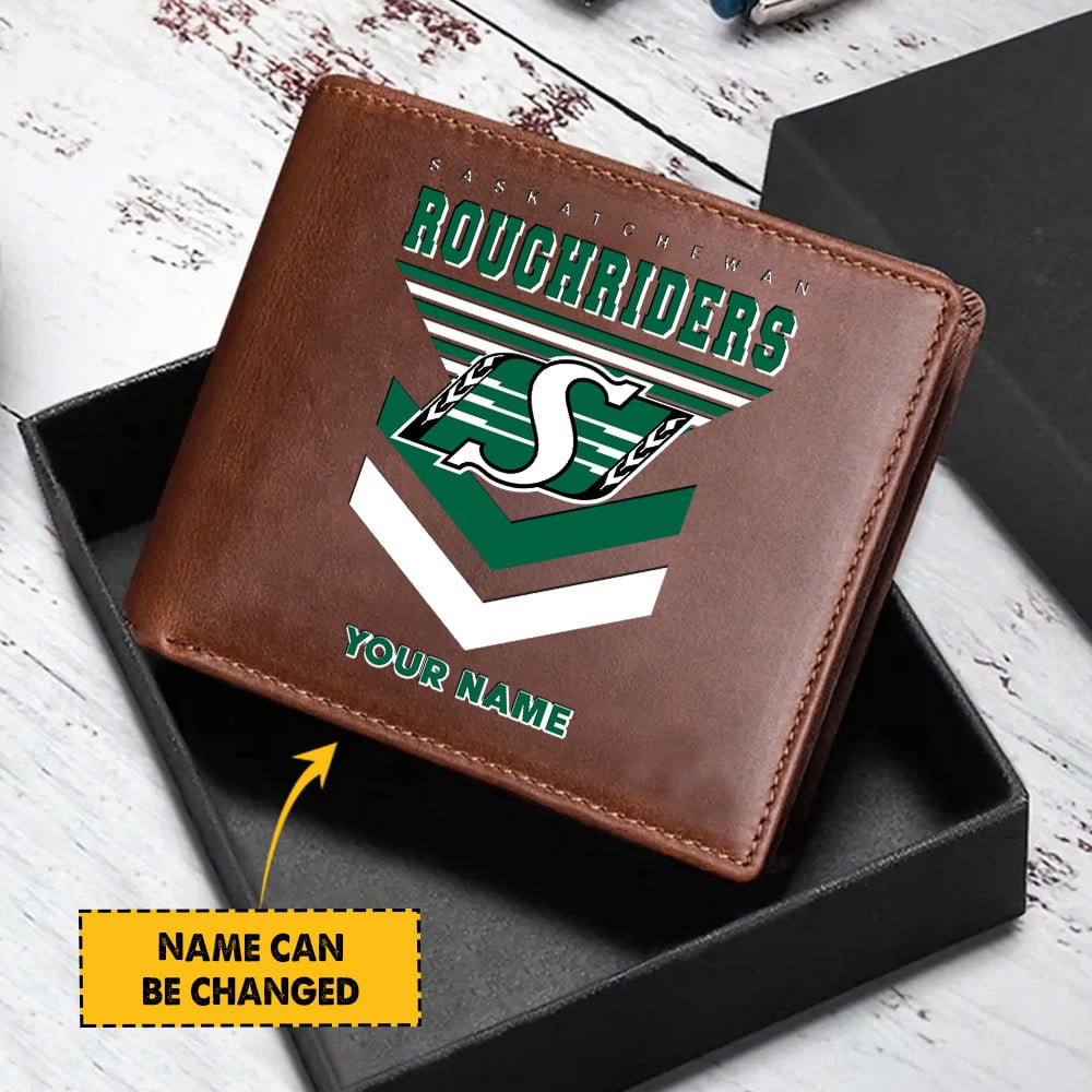 Goalzenith Saskatchewan Roughriders CFL New Special Folded Wallet Custom Name Gifts For Fan