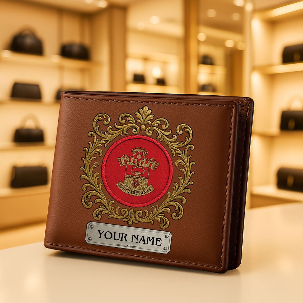 Goalzenith Southampton EPL Special Man Leather Wallet Perfect Gift For Fan Gift For Fan