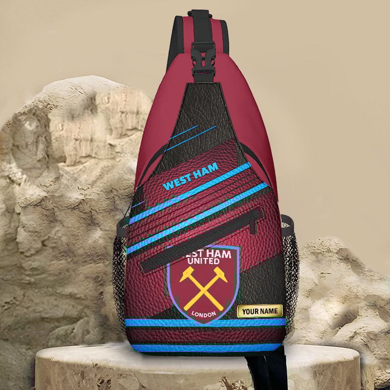 Goalzenith West Ham United EPL Football New Sling Bag Personalized Gift For Fan