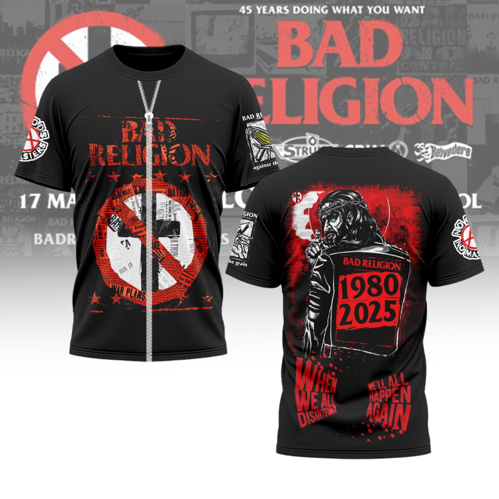 Goalzenith Bad Religion Band T Shirt Gifts For Fans