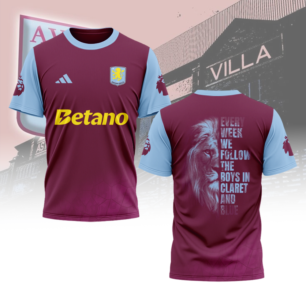 Goalzenith Aston Villa T Shirt For Fans